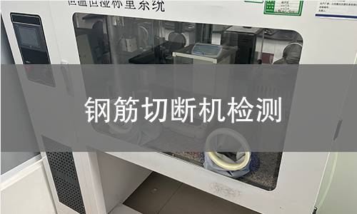 钢筋切断机检测
