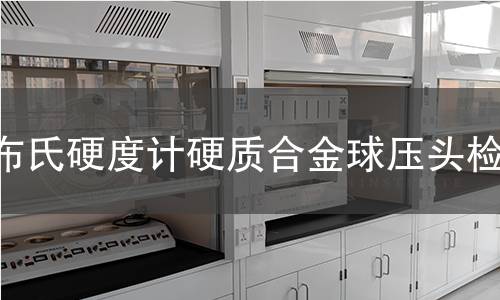 布氏硬度计硬质合金球压头检测