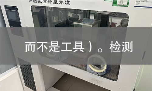而不是工具）。检测