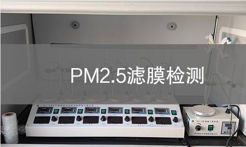 PM2.5滤膜检测