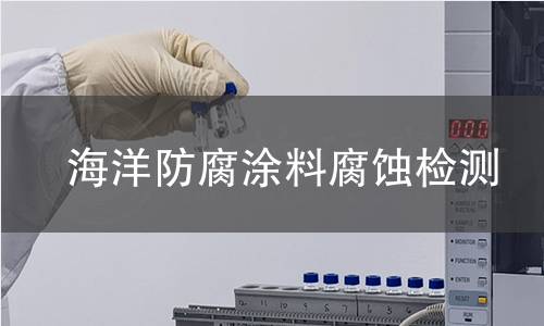 海洋防腐涂料腐蚀检测