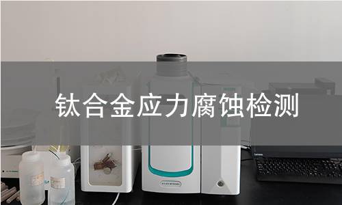 钛合金应力腐蚀检测