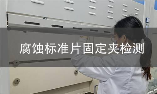 腐蚀标准片固定夹检测