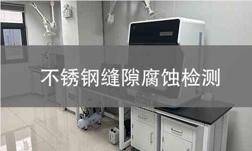 不锈钢缝隙腐蚀检测