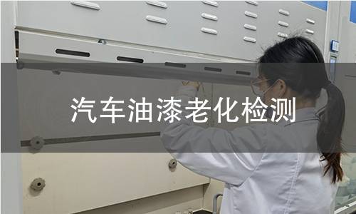 汽车油漆老化检测