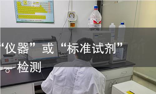 而不是“仪器”或“标准试剂”等大类）。检测