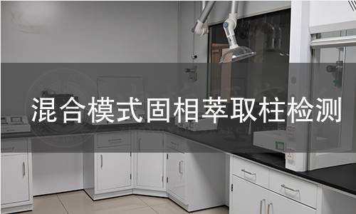 混合模式固相萃取柱检测