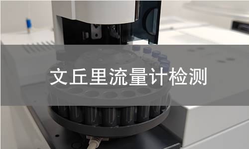 文丘里流量计检测