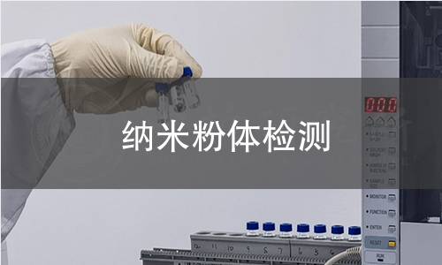 纳米粉体检测